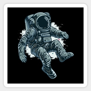 Blue Sky Flying Astronaut Magnet